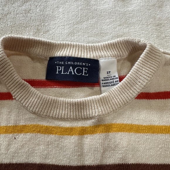 The Children’s Place - Baby And Toddler Boys Striped Sweater - Brown - Picture 2 of 3